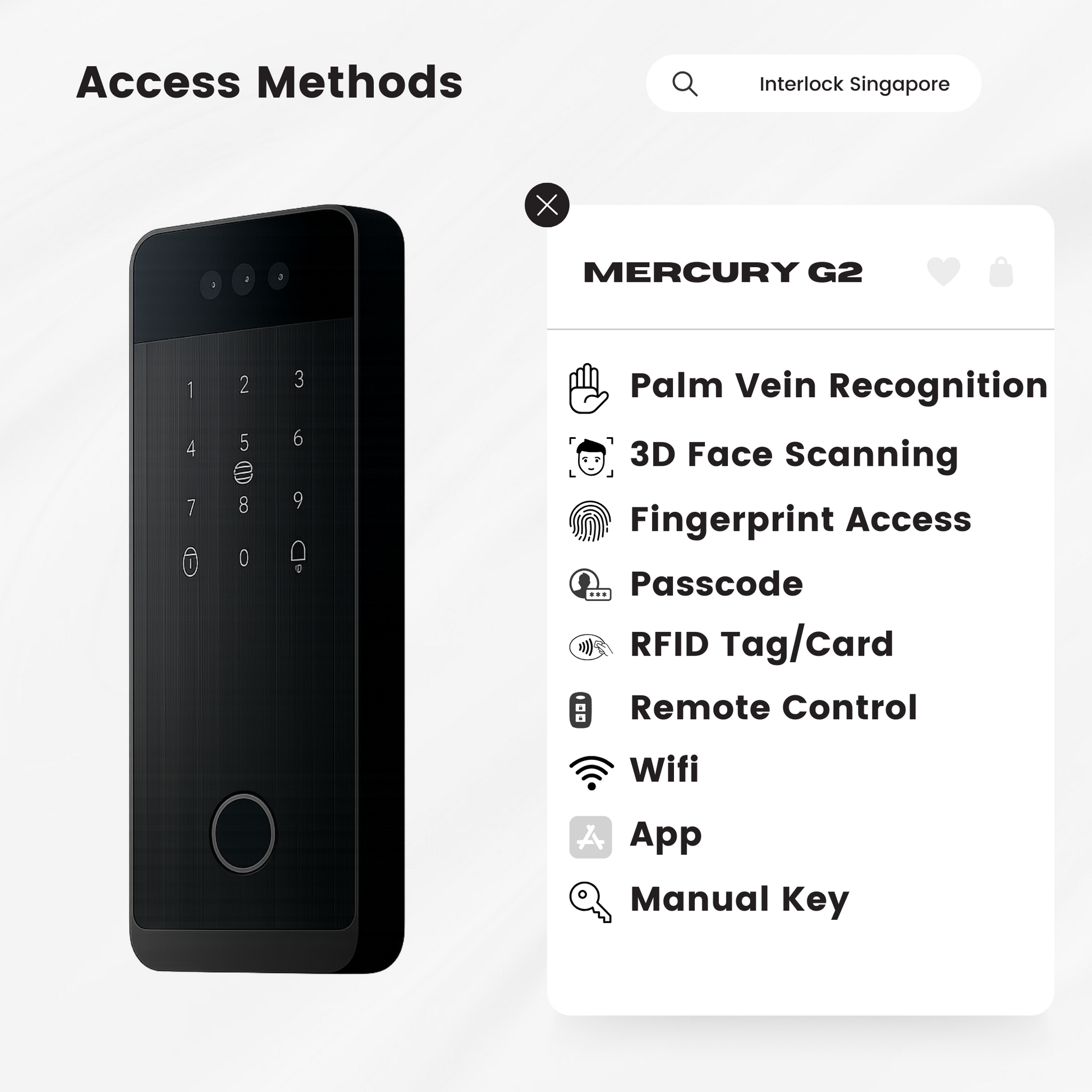 Interlock Mercury G2 Access Methods