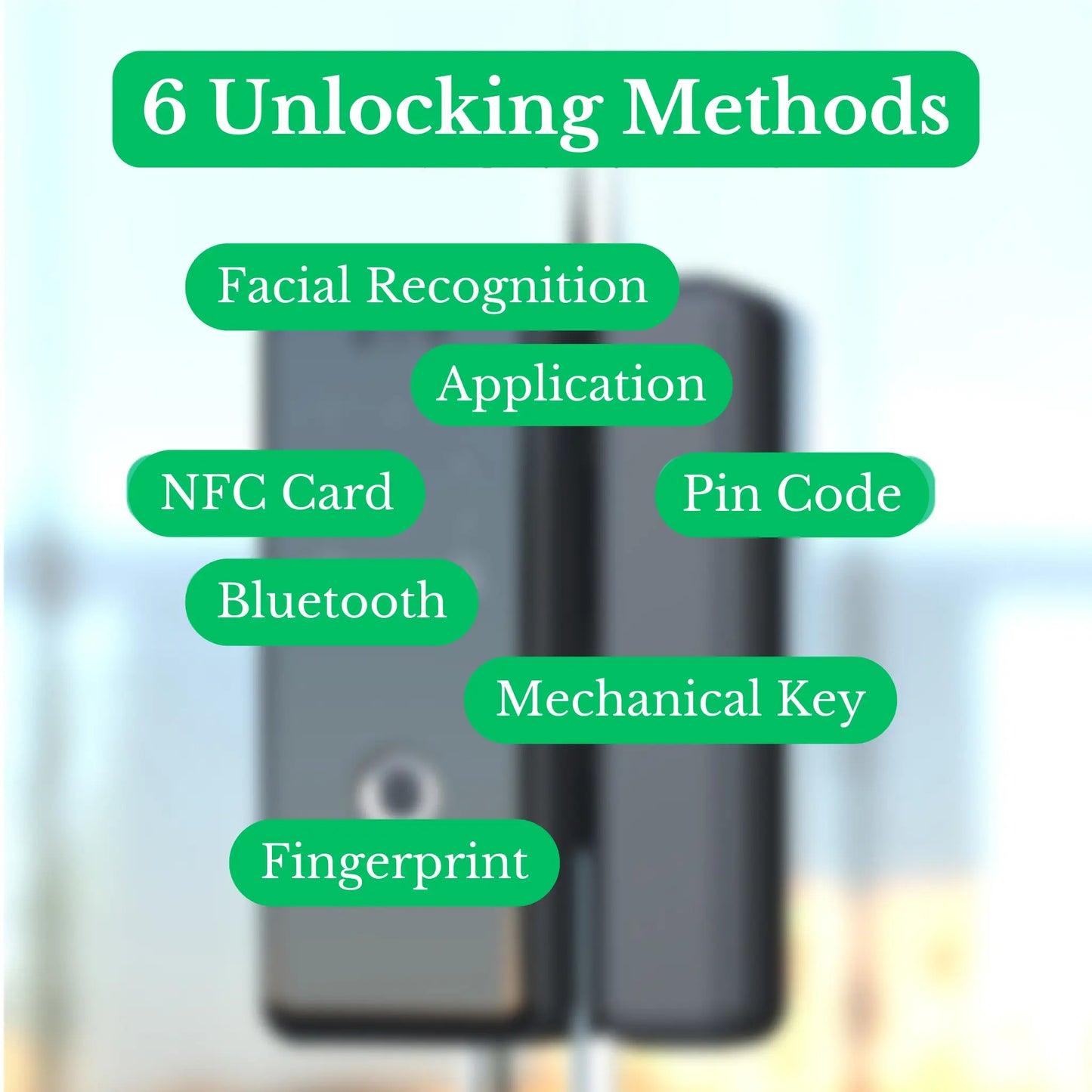 Interlock Mercury GD1: Multiple Unlocking Methods; Fingerprint, Bluetooth, App, NFC Card, Pincode, Mechanical Key, Facial Recognition