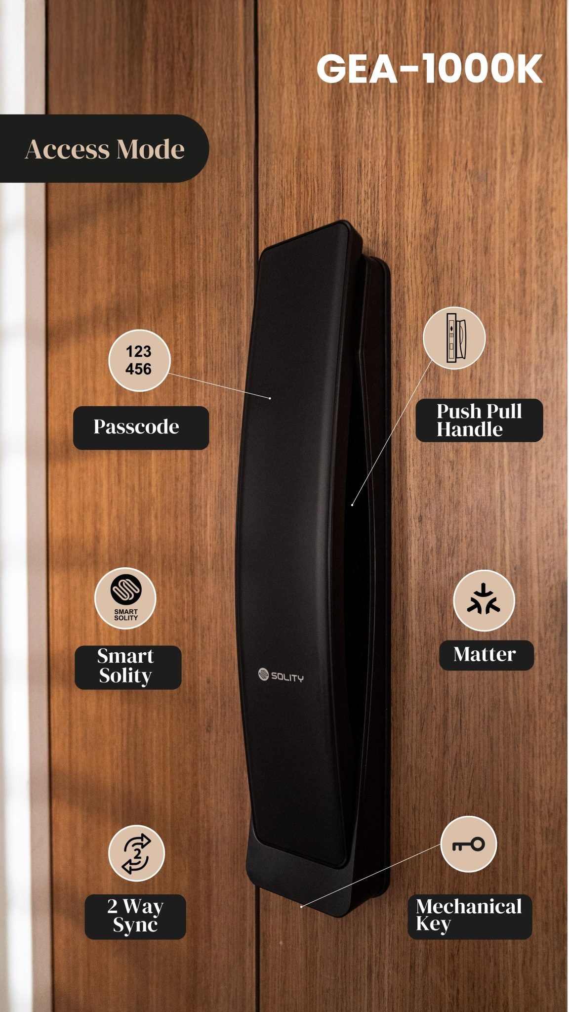 Solity GEA1000K Digital Lock with Multiple Access Modes