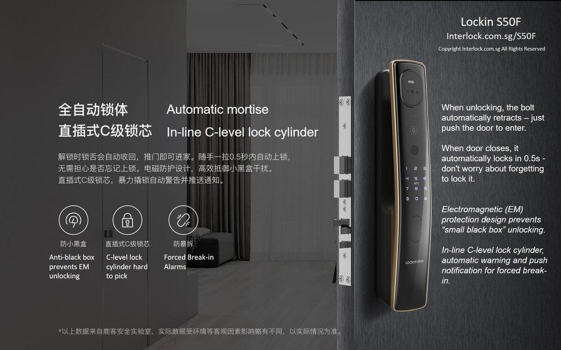 Lockin S50F: Automatic Mortise Lock