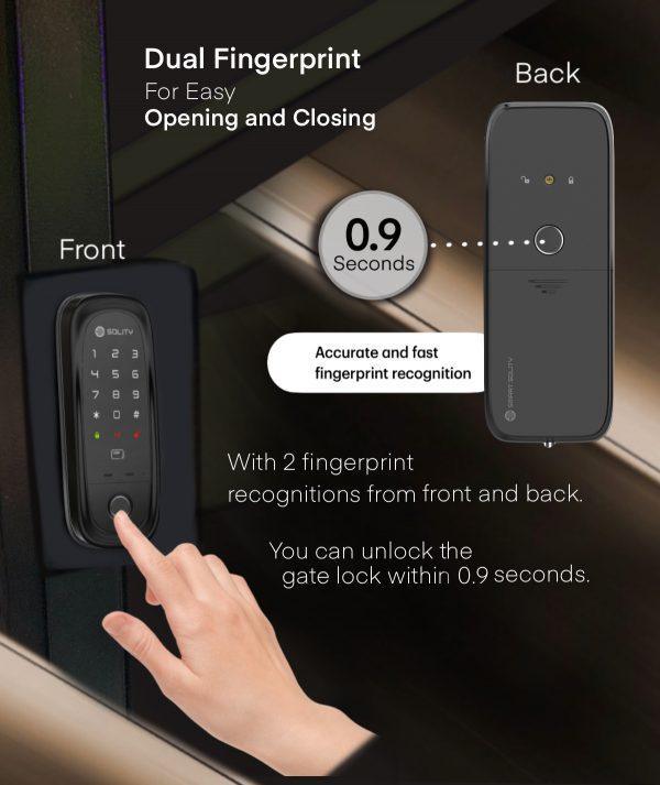 Solity GD-65B: Fingerprint unlock within 0.9 seconds