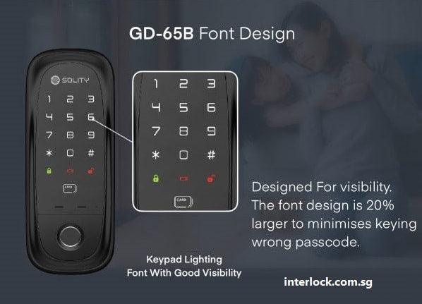 Solity GD-65B: Larger Keypad Design for visibility