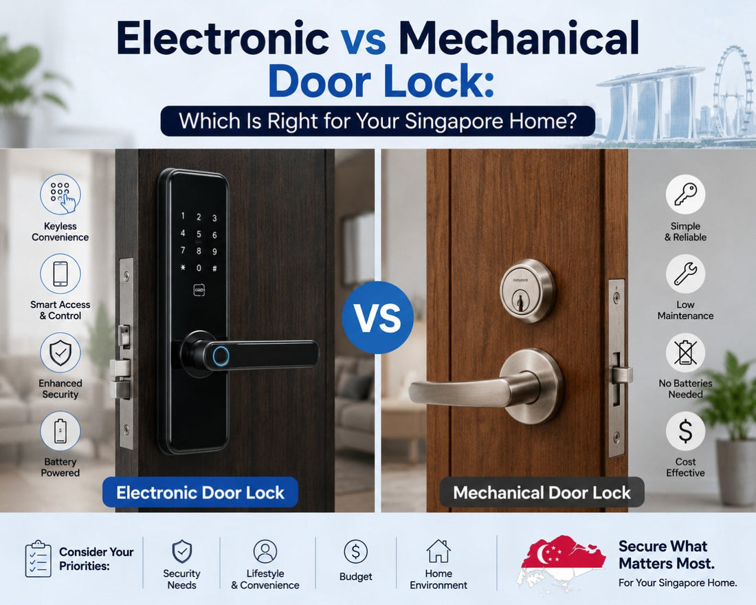 Electronic vs Mechanical Door Lock: Which Is Right for Your Singapore Home?