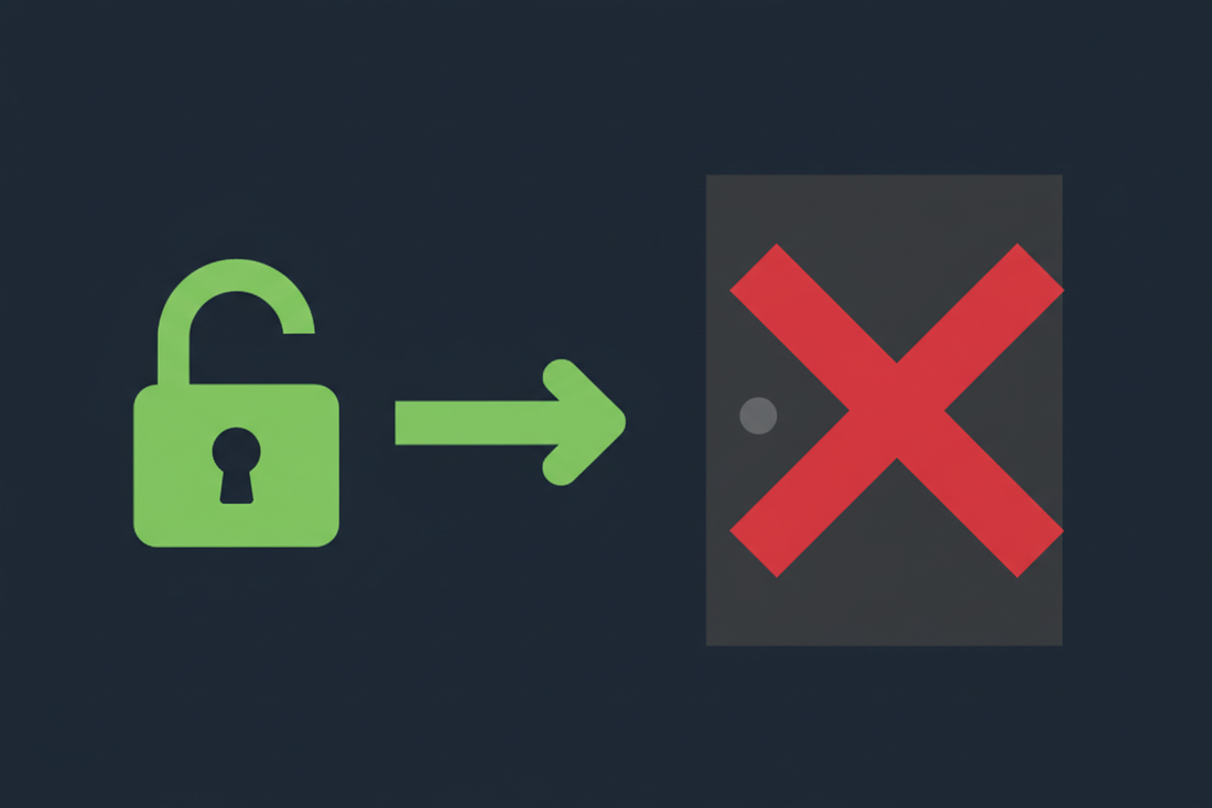 Digital Lock Says “Unlocked” but the Door Will Not Open