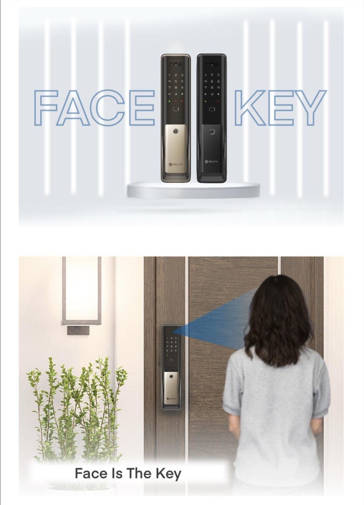 Solity GP6000 (Facial): Let your face be your key to your houses. Stay Keyless, stay hassle-free.