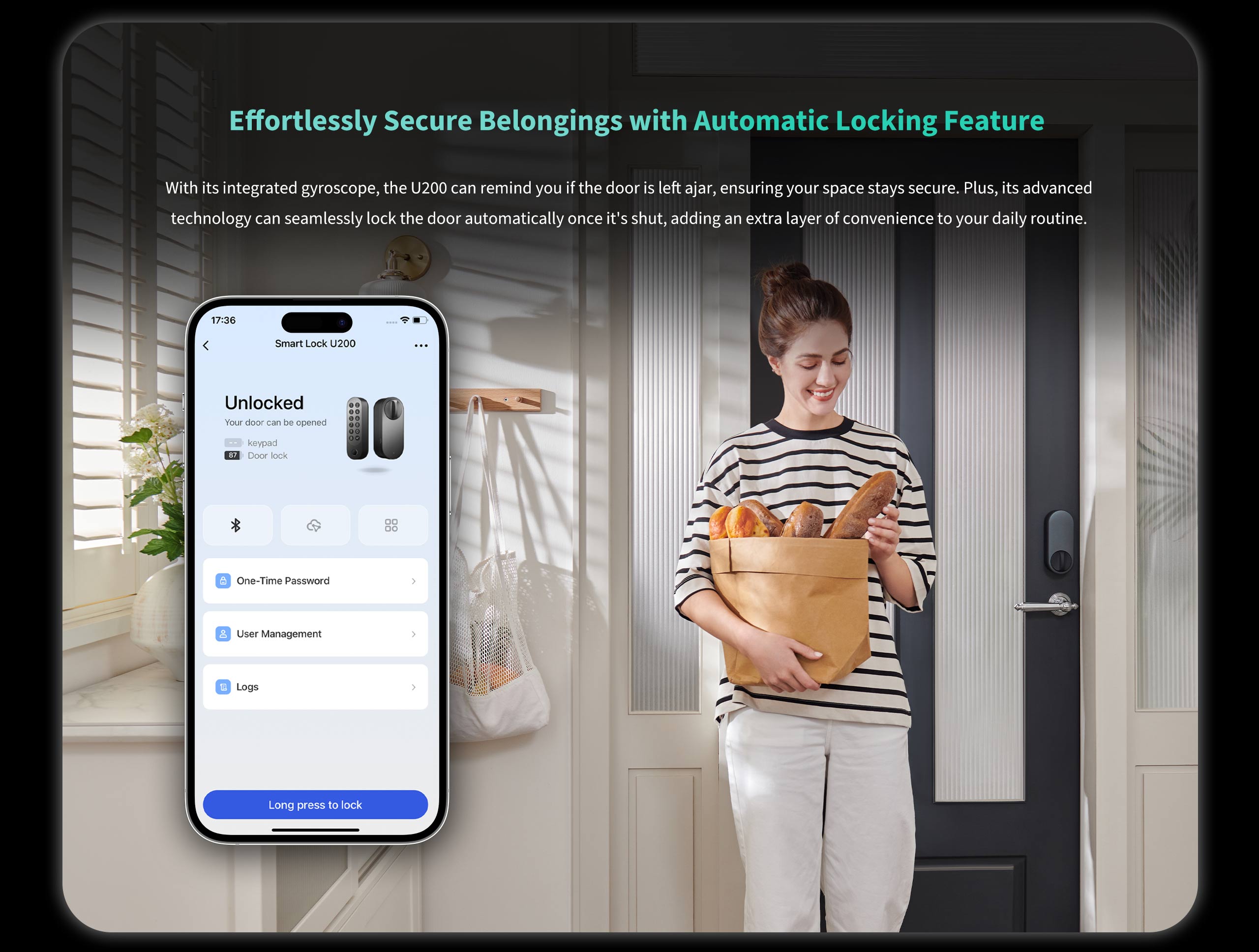 Aqara U200: Automatic Locking Feature