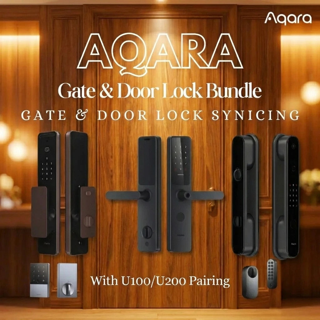 Aqara Door & Gate Lock Dual Sync Bundles  only available in Singapore