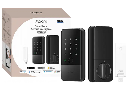 Aqara U400 UWB Smart Deadbolt Lock – Black Finish