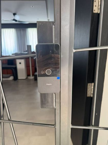Aqara U500 Smart Gate Lock customer installation photo