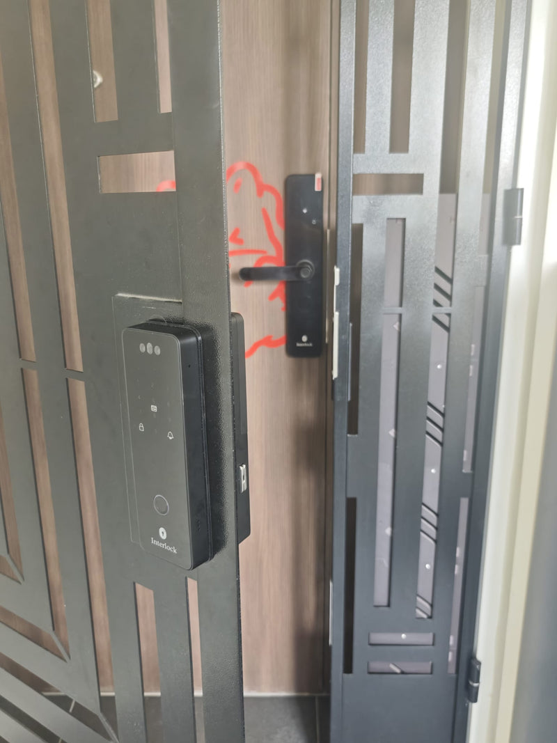 Interlock Mercury 数字门锁套装 customer installation photo