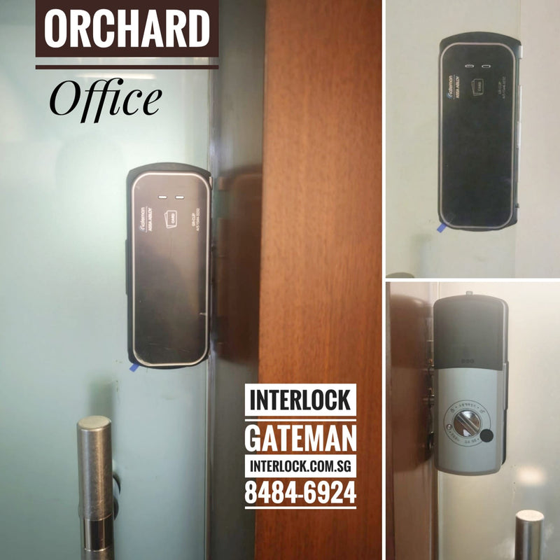 Gateman GR Clip Glass Door Digital Lock customer installation photo