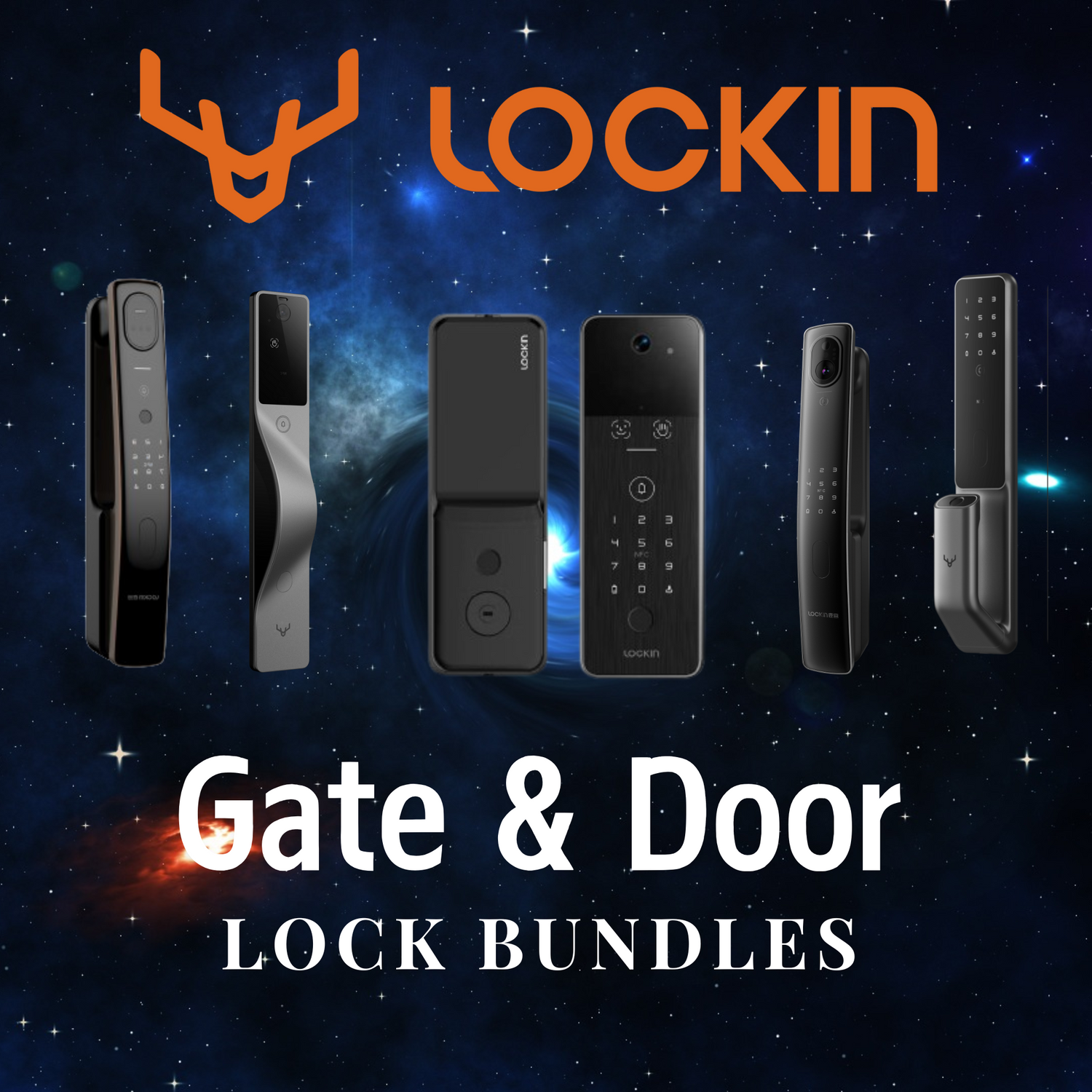 Lockin Gate and Door Lock Bundle: Lockin Door Locks  and Lockin Veno 3 Gate Lock