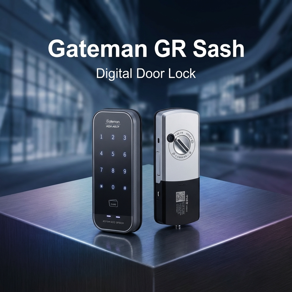 Gateman GR Sash Digital Door Lock | Slim Lock for Narrow Doors Singapore