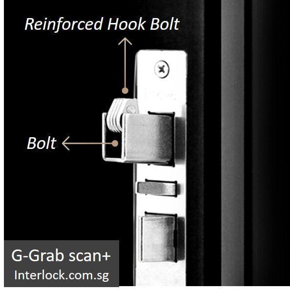 Gateman Grab Scan: Extra Secure Lock with reinforced hook bolt and bolt