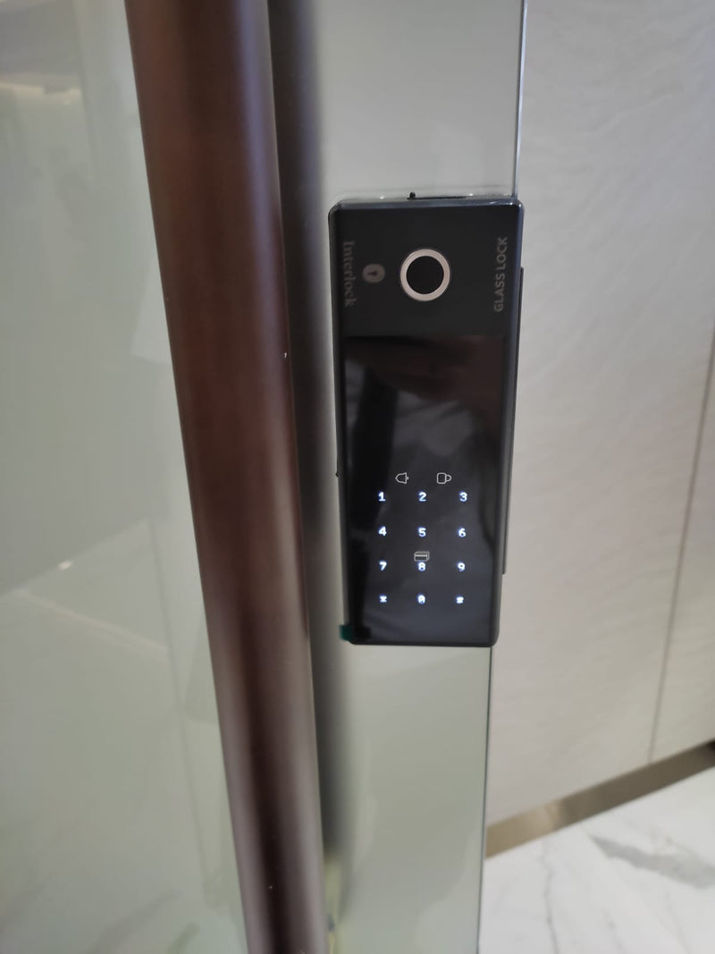 Interlock ILG-02 Glass Door Lock customer installation photo