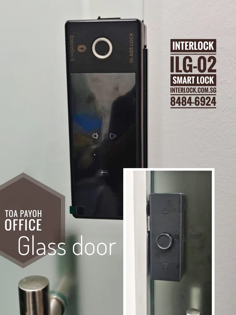 Interlock ILG-02 Glass Door Lock customer installation photo