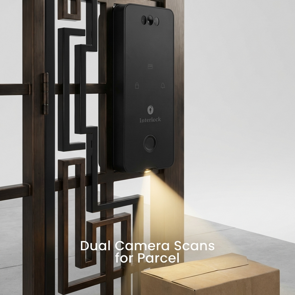 Interlock Mercury G3 Smart Gate Lock | Dual Camera for Parcels