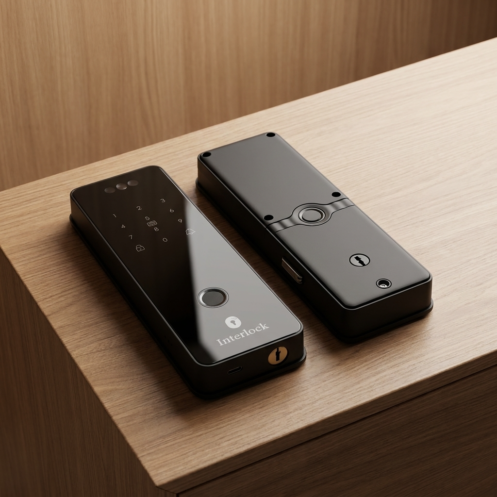 Interlock Mercury G4 Smart Gate Lock – Flat Lying View
