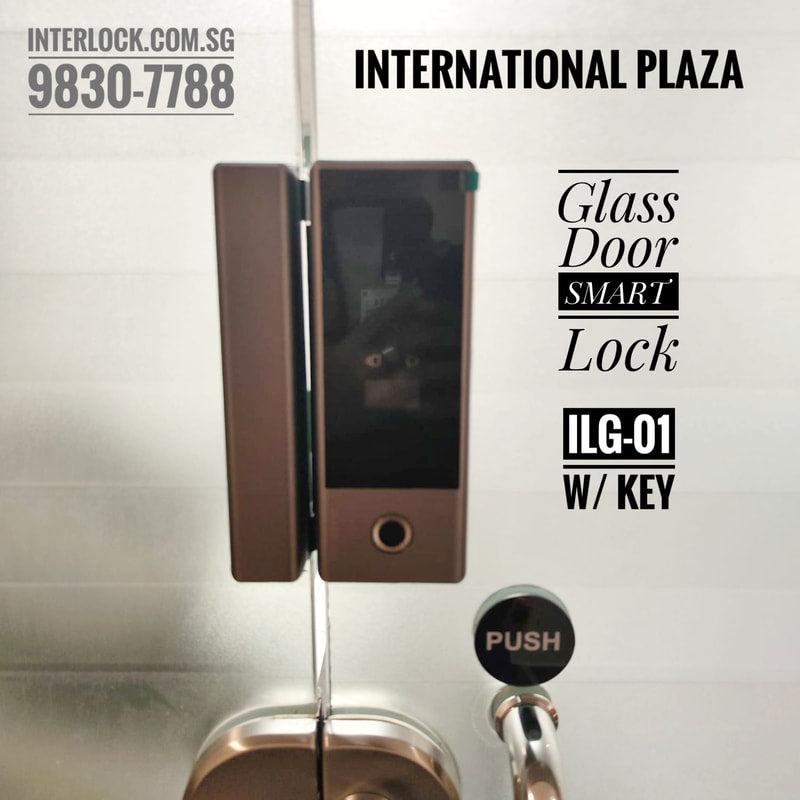 Interlock ILG-02 Glass Door Lock customer installation photo