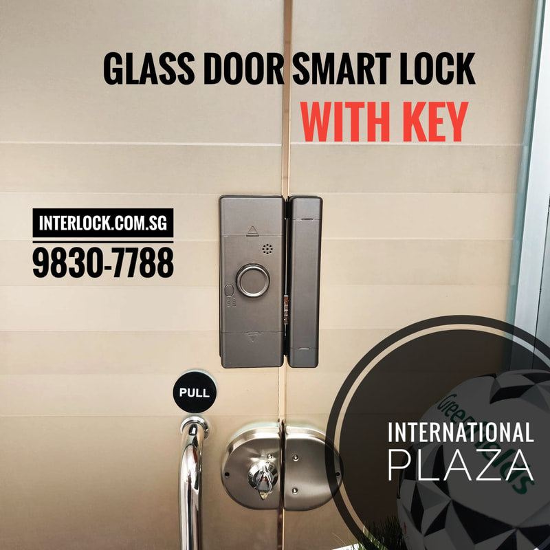 Interlock ILG-02 Glass Door Lock customer installation photo