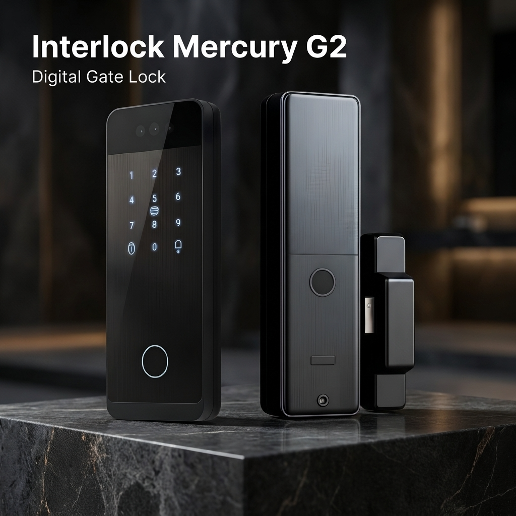 Interlock Mercury G2 Smart Gate Lock with Facial Recognition