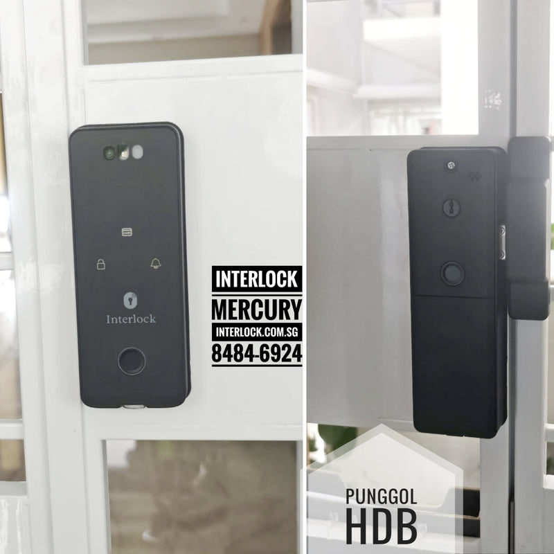 Interlock Mercury G3 双摄像头智能铁门锁 customer installation photo
