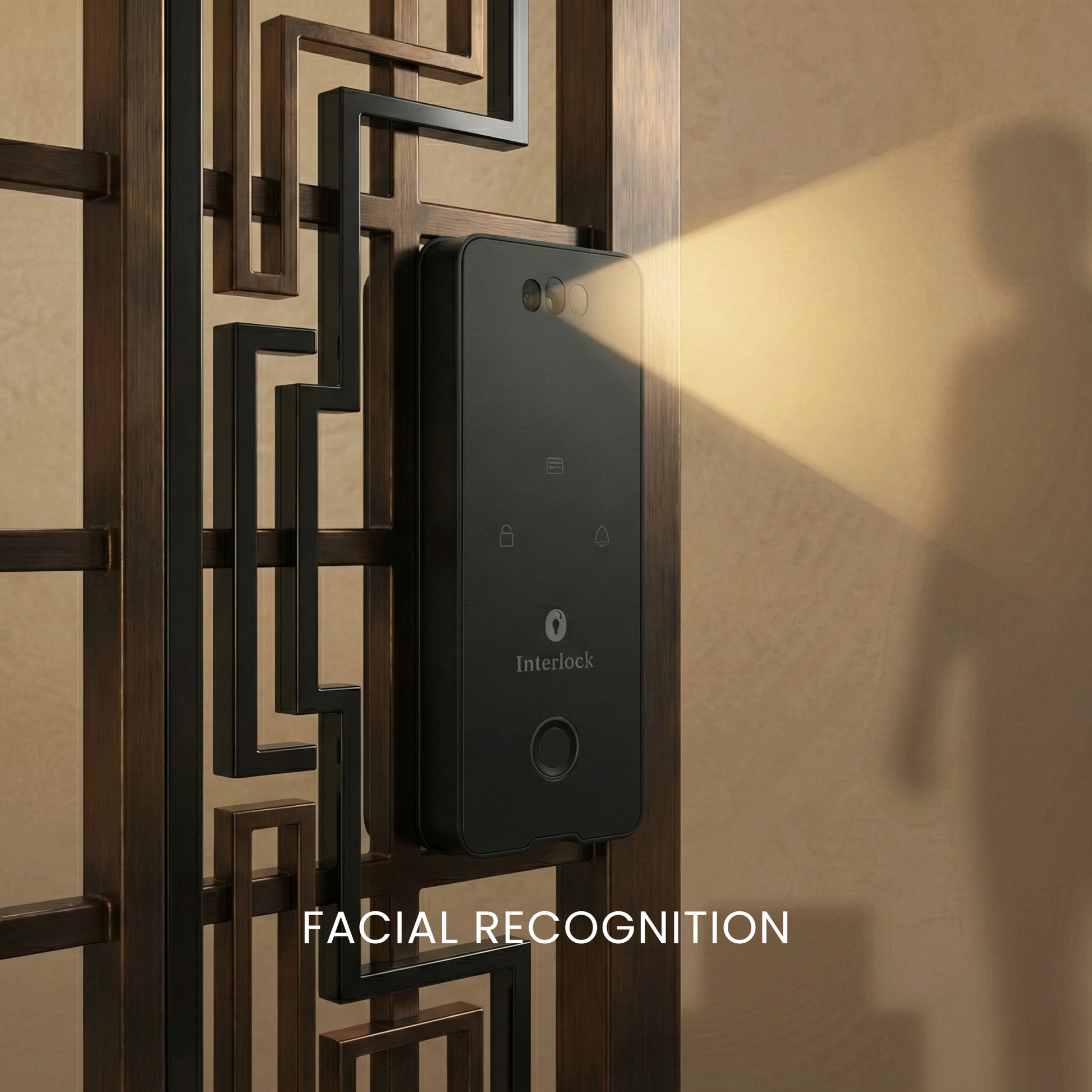 Interlock Mercury G3  Digital Gate Lock  Facial Recognition Unlocking