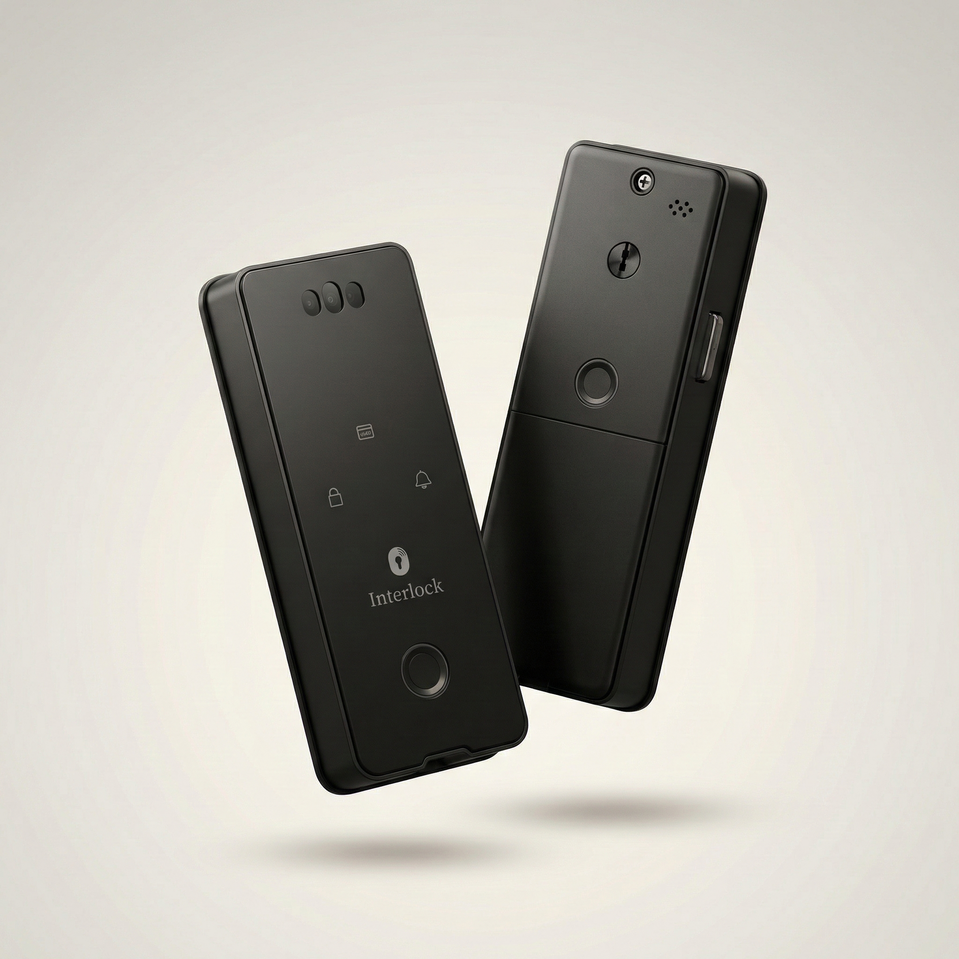 Interlock Mercury G3  Digital Gate Lock  Front and Back white bg