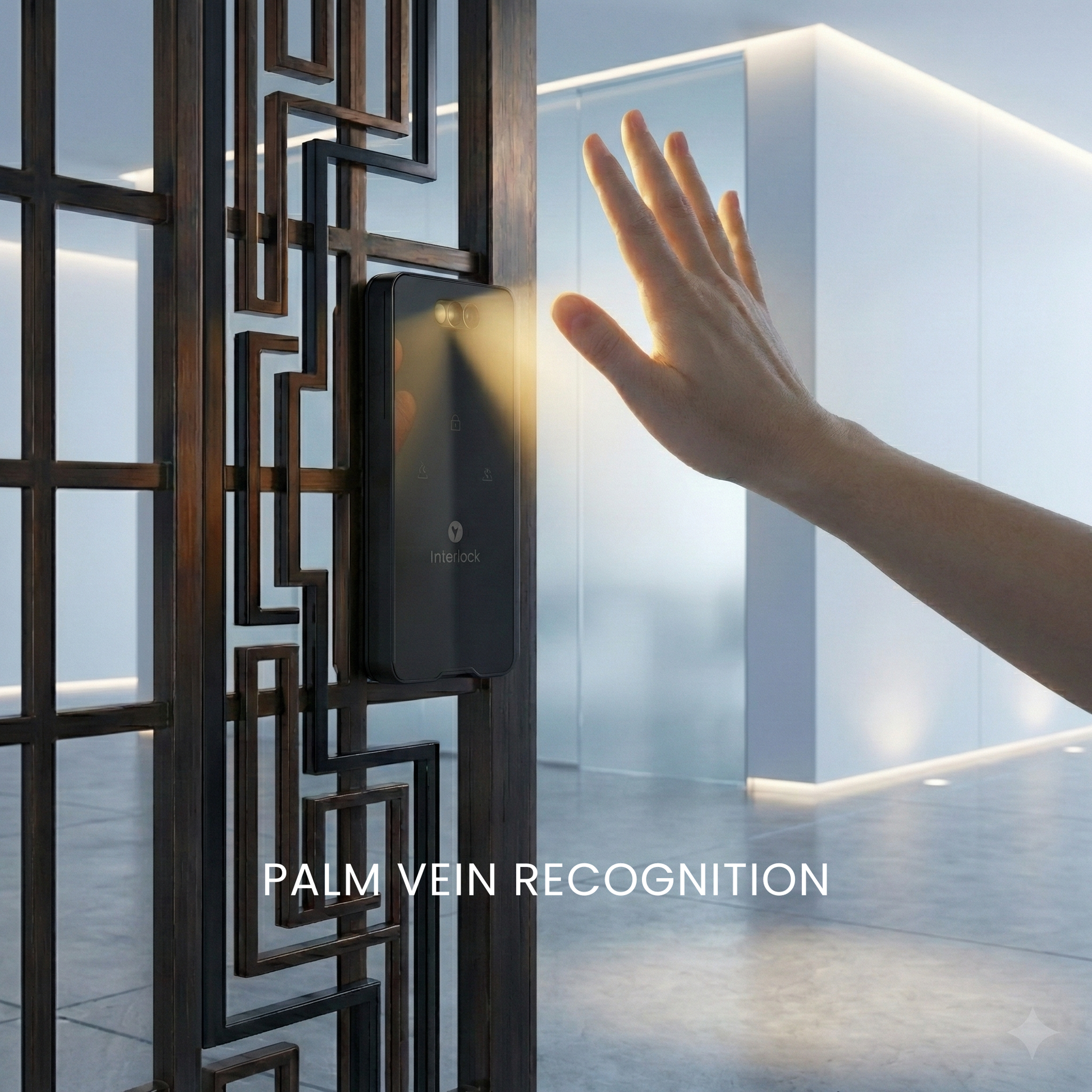 Interlock Mercury G3  Digital Gate Lock  Palm Vein Recognition