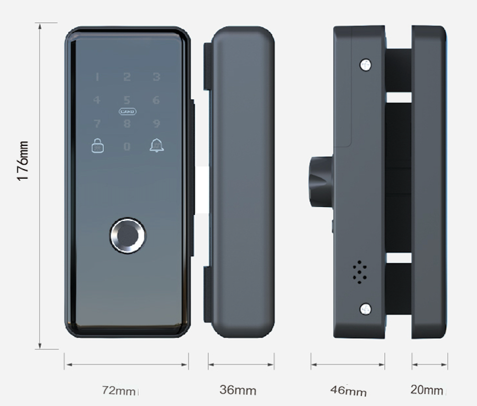 Interlock Mercury SD1 滑动门锁 product specification image