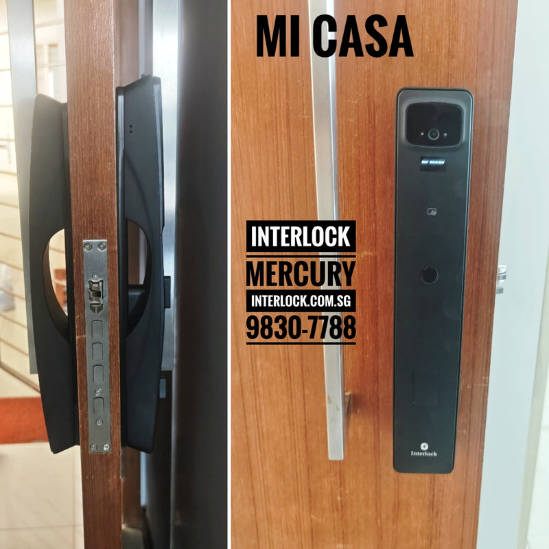 Interlock Mercury V6 Smart Door Lock with Built-in Camera & Dual Battery customer installation photo