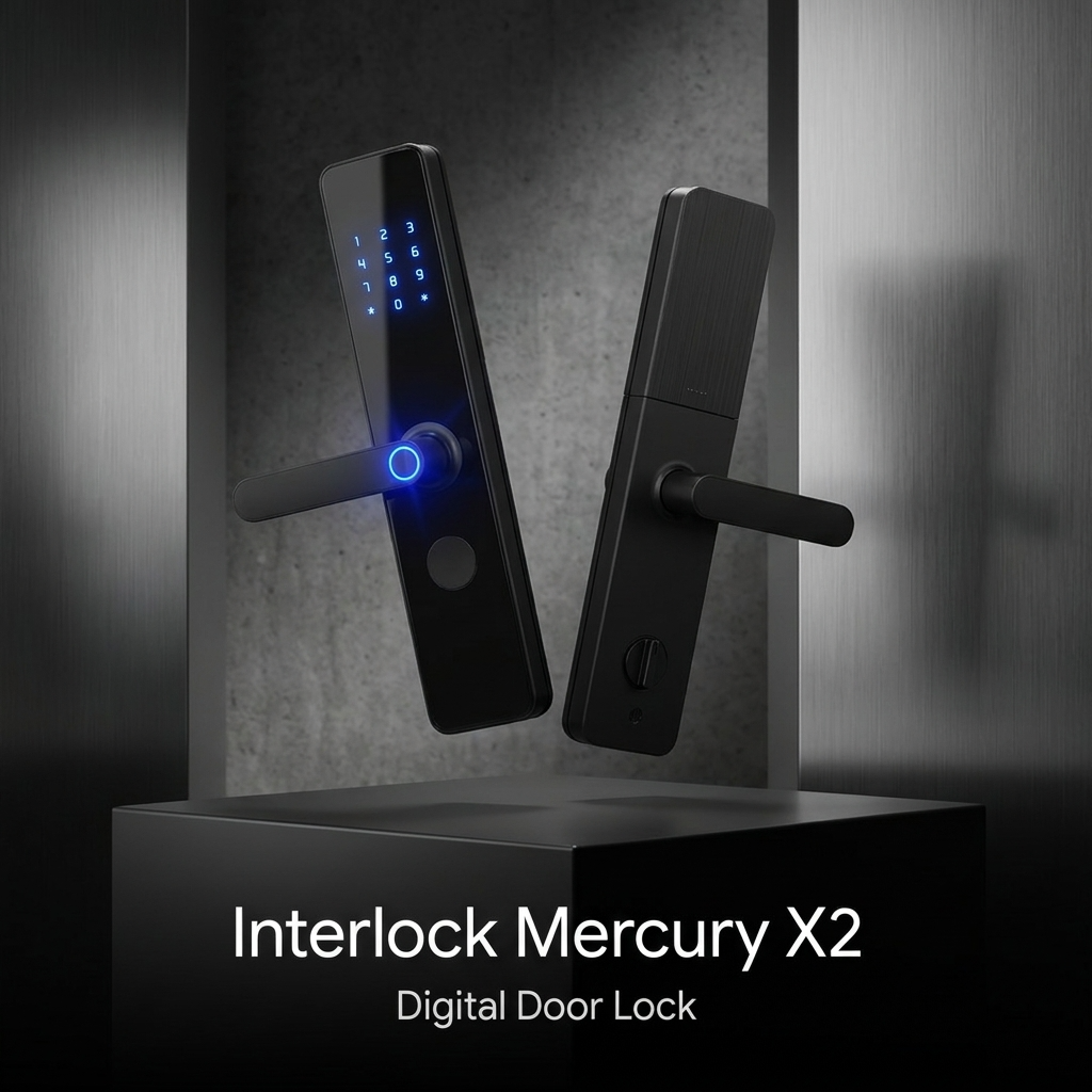 Interlock Mercury X2 Digital Door Lock with Fingerprint and no cloud access.
