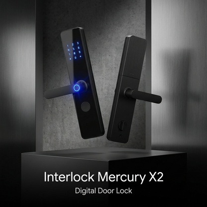 Interlock Mercury X2 Digital Door Lock with Fingerprint and no cloud access.