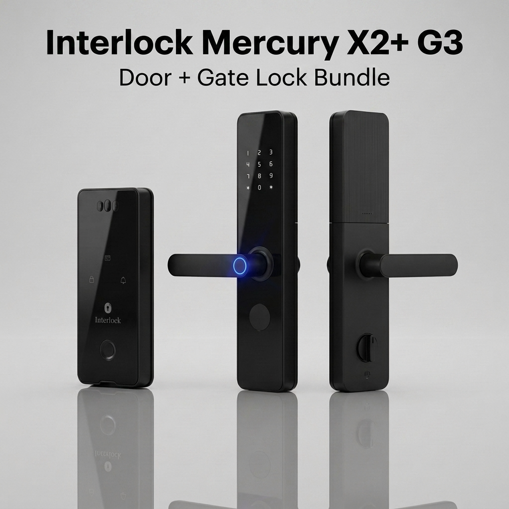 Interlock Mercury X2 + G3 Digital Door & Gate Lock Bundle
