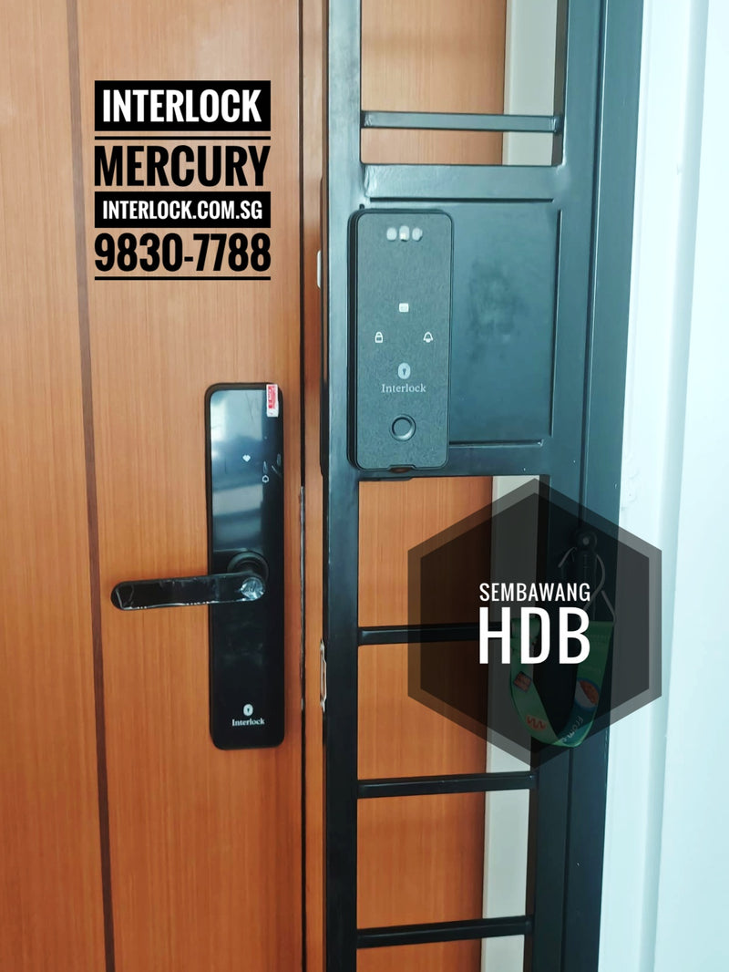 Interlock Mercury 智能大门与铁门锁套装 customer installation photo