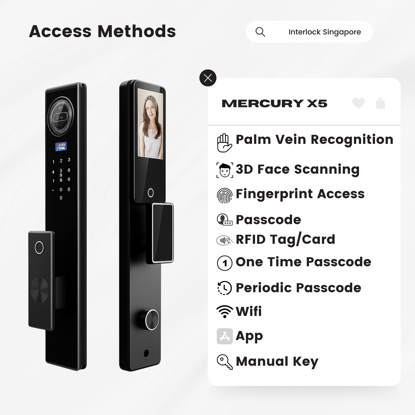 Interlock Mercury X5 Access Methods