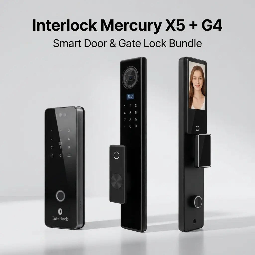 Interlock Mercury X5 + G4 Smart Door and Gate Lock Bundle
