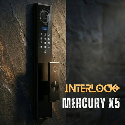 Interlock Mercury X5 Smart door Lock with Palm Vein Recognition and HD Door Viewer