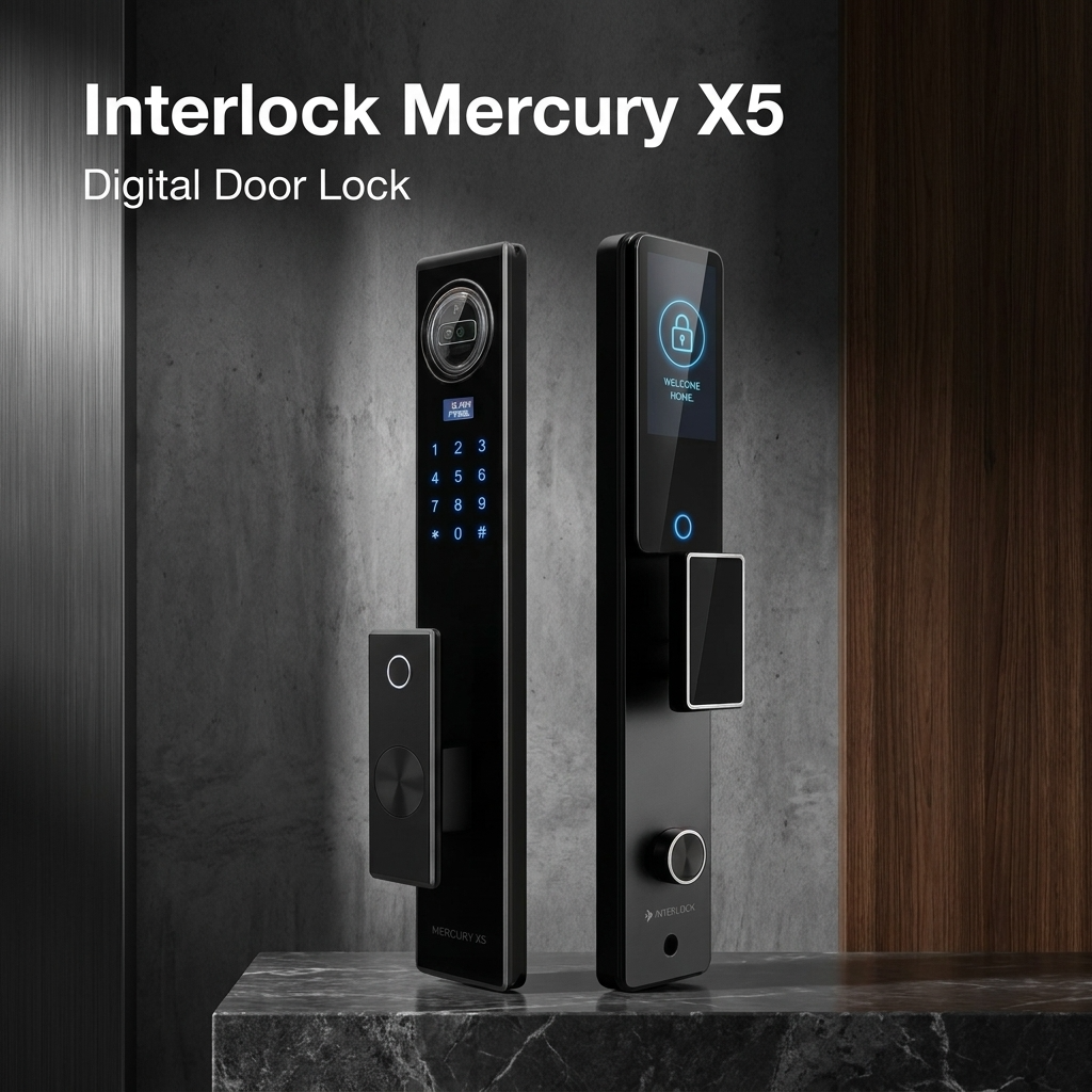 Interlock Mercury X5 Digital Door Lock for Families