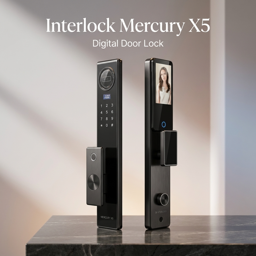 Interlock Mercury X5 Smart Lock | Palm Vein + 3D Face | 4.5