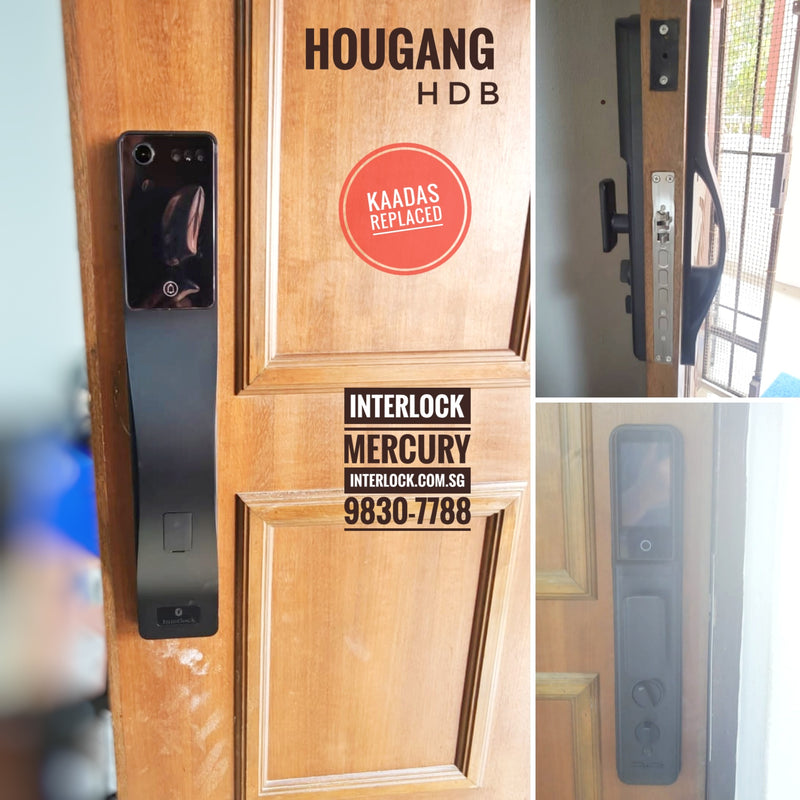 Interlock Mercury X6 Smart Digital Door Lock with Facial Recognition customer installation photo