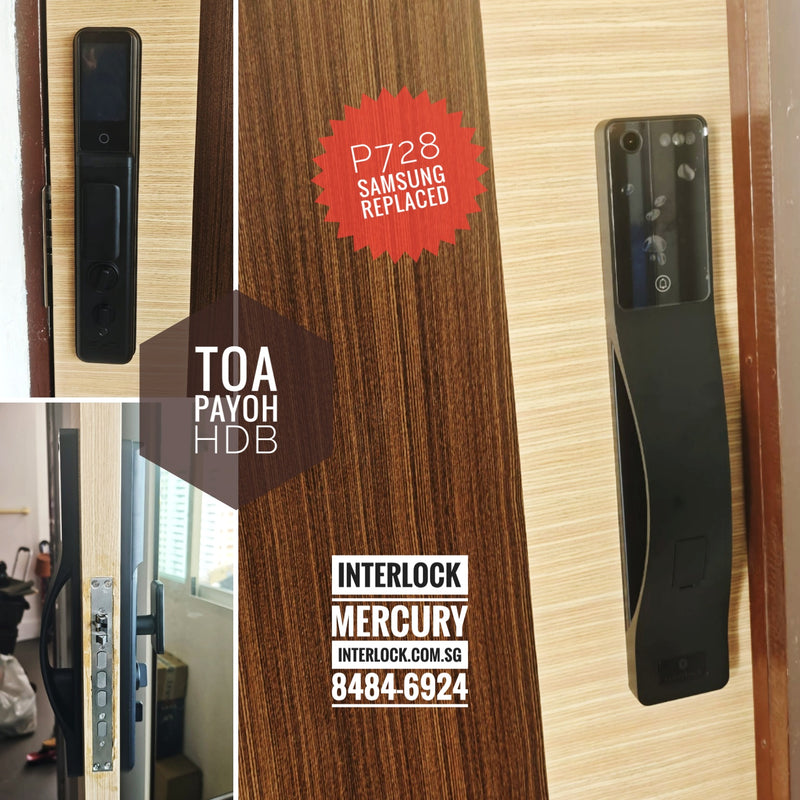 Interlock Mercury X6 Smart Digital Door Lock with Facial Recognition customer installation photo