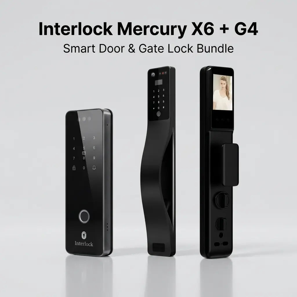 Interlock Mercury X6 + G4 Smart Door and Gate Lock Bundle