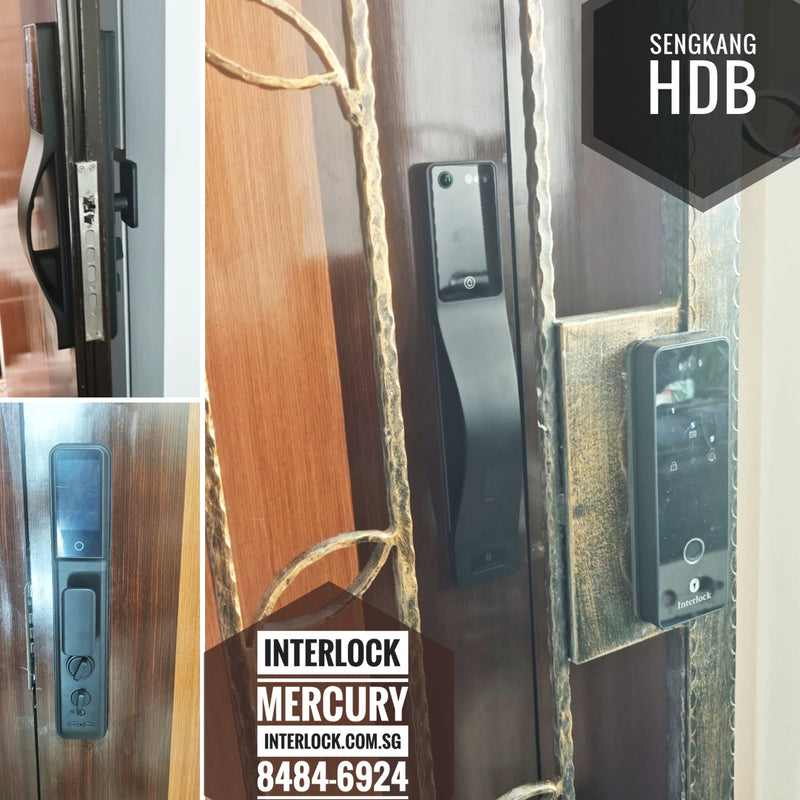 Interlock Mercury 智能大门与铁门锁套装 customer installation photo