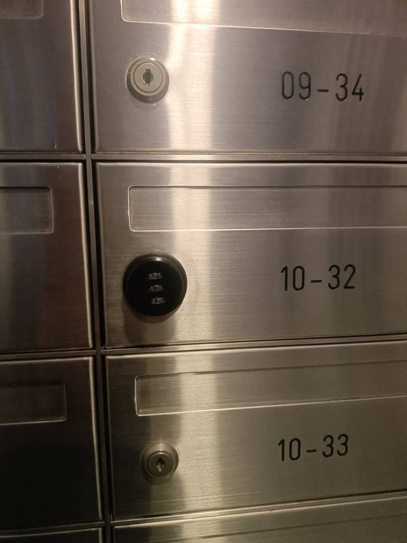 Interlock 信箱数字锁 customer installation photo