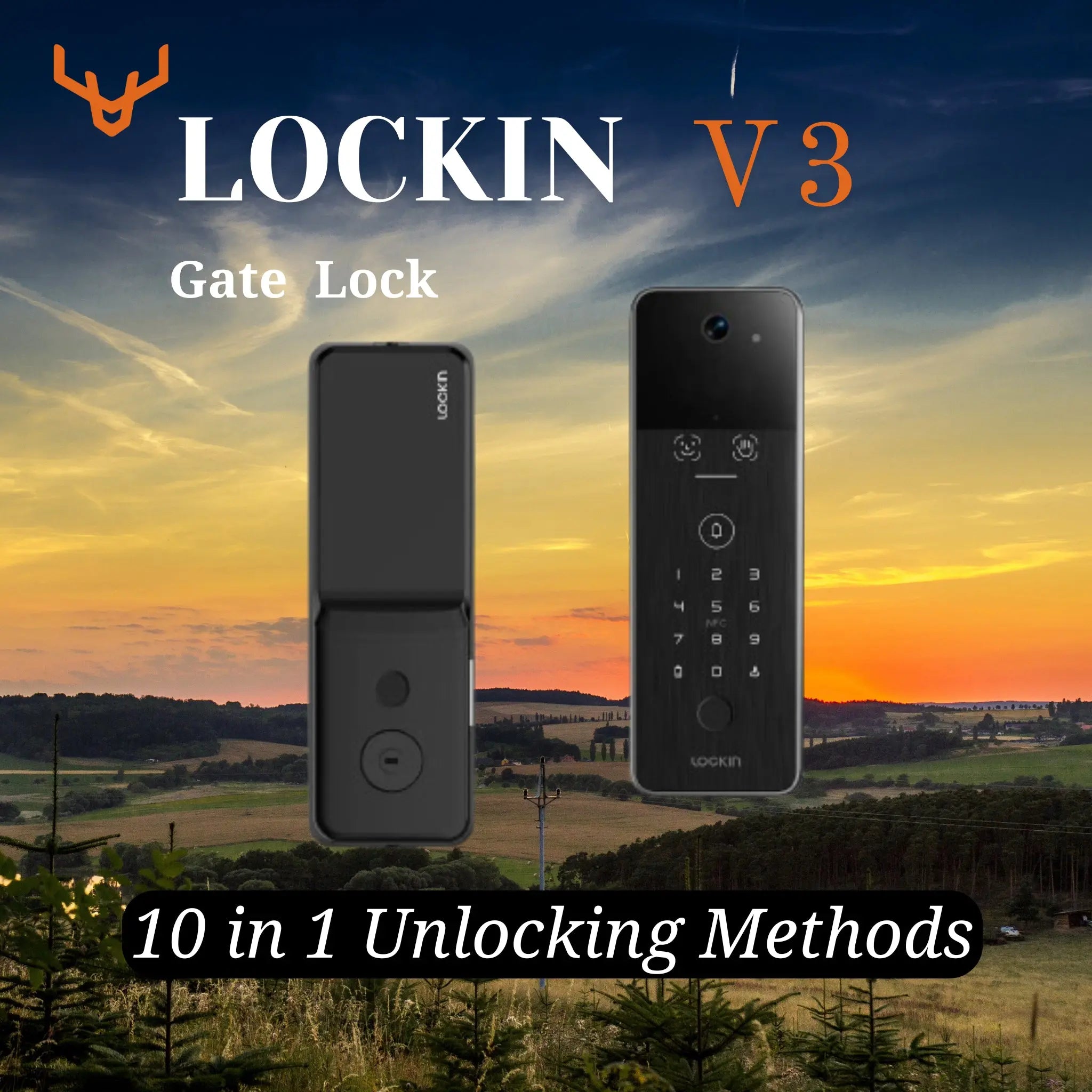 Lockin Gate Lockin V3 Digital Gate Lock (Lockin Veno 3) | Advanced Smart Security