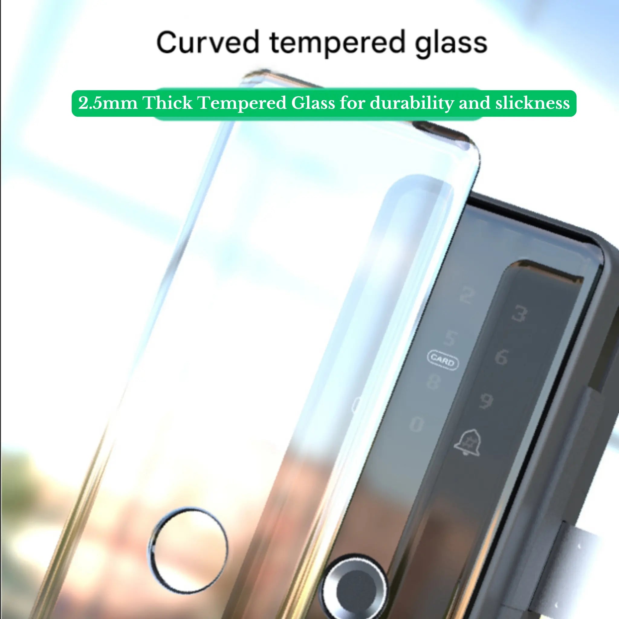 Interlock Mercury GD1:  Curved Tempered Glass for Durability and Design