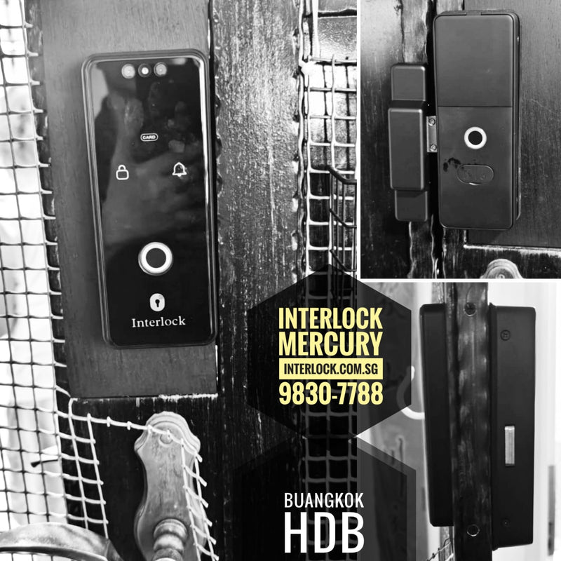 Interlock Mercury G1 Digital Gate Lock customer installation photo