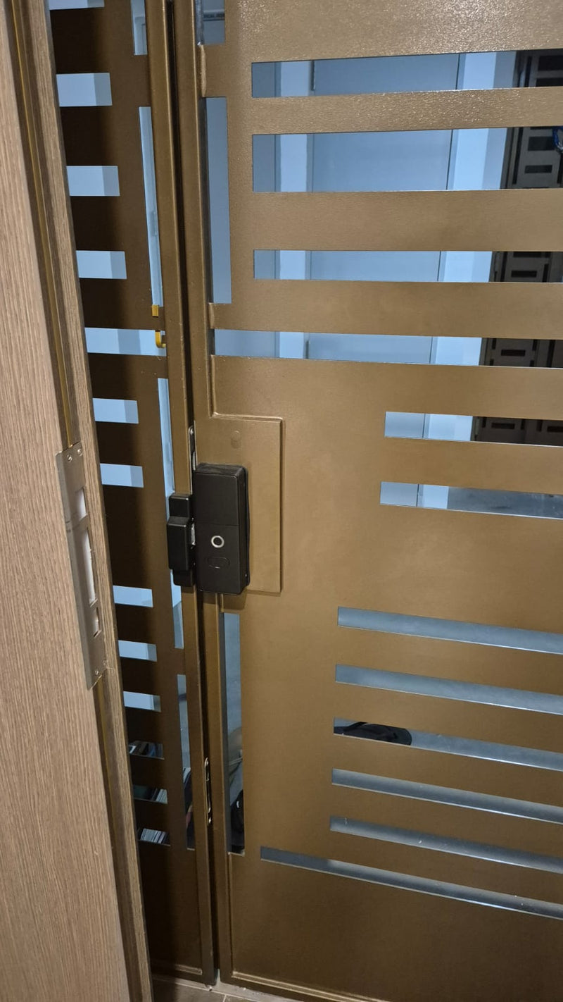 Interlock Mercury Smart Door & Gate Lock Bundle customer installation photo