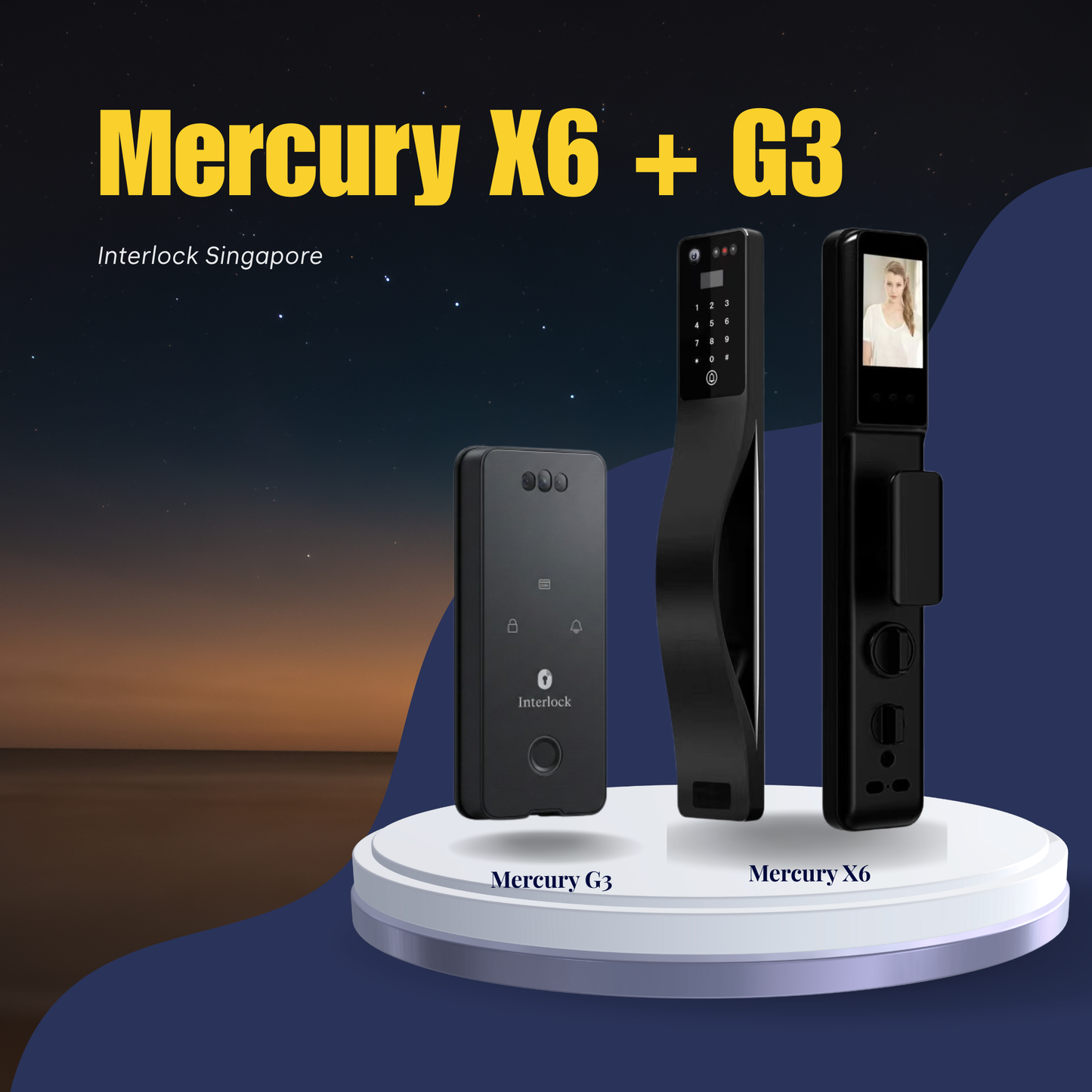 Interlock Mercury X6 + G3 Door and Gate Lock Bundle